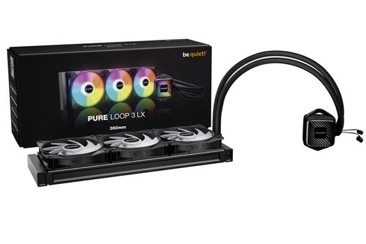 be quiet! Pure Loop 3 LX 360mm, 3x 120mm vannkjøling for Intel LGA1851, LGA1700, LGA1200, LGA1155, LGA1151, LGA1150 & AMD AM5, AM4 (BW031EU)