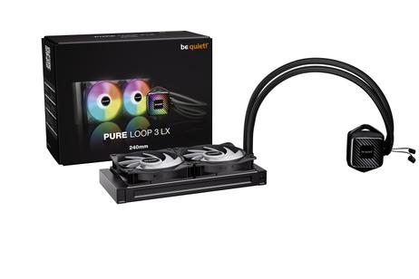 be quiet! Pure Loop 3 LX 240mm, 2x 120mm vannkjøling for Intel LGA1851, LGA1700, LGA1200, LGA1155, LGA1151, LGA1150 & AMD AM5, AM4 (BW030EU)