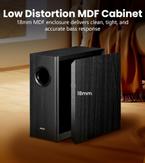 Edifier T5s Powered Subwoofer Black 70W, 8", 35-115Hz, 40x40x17cm (T5S-BK)