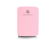 Ontario 10L minikjøleskap, rosa/hvitt