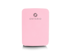 Ontario 10L minikjøleskap, rosa/hvitt
