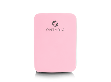 Ontario 10L minikjøleskap,  rosa/ hvitt (ONTTC10P)
