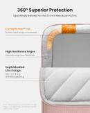 Tomtoc Defender-A13 Protective Laptop Sleeve for 13 inch New MacBook Air M4 - Pink (A13C2P1)