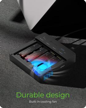 ICY BOX 4-bay Clone Dock for M.2 NVME SSDs, USB 4.0, 40 Gbit/s (IB-4013MCL-C4)