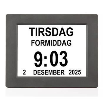 Ontario lettleselig kalenderklokke for eldre med Alzheimers,  demens -  (ONT-DC010-B)
