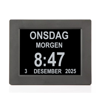 Ontario lettleselig kalenderklokke for eldre med Alzheimers,  demens -  (ONT-DC010-B)
