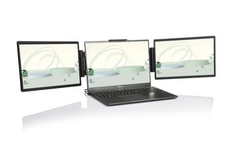 Ontario trippel skjerm for laptop 14" skjermsett for bærbare PC'er - får strøm og videosignal gjennom én USB-C-kabel (ONT-PM14H)