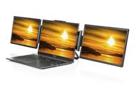 Ontario trippel skjerm for laptop 14" skjermsett for bærbare PC'er - får strøm og videosignal gjennom én USB-C-kabel (ONT-PM14H)