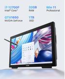 Huion Kamvas Studio 24 tegnebrett med Intel i7-12700F-prosessor,  32GB RAM, 1TB SSD, GeForce GTX 1650, Windows 11 Pro (KS2401)