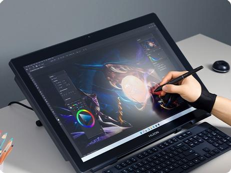 Huion Kamvas Studio 24 tegnebrett med Intel i7-12700F-prosessor,  32GB RAM, 1TB SSD, GeForce GTX 1650, Windows 11 Pro (KS2401)