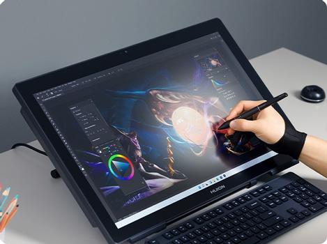 Huion Kamvas Studio 24 tegnebrett med Intel i7-12700F-prosessor,  32GB RAM, 1TB SSD, GeForce GTX 1650, Windows 11 Pro (KS2401)