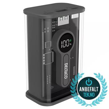Deltaco Powerbank Transparent 10000 mAh (PB-C1010)