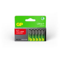GP Ultra Plus AAA-batteri 10-pk Alkaline 24AUP/LR03