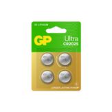 GP CR2025 Lithium knappcelle-batteri 4-pk 3V, Safety Seal (103255)