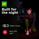 GP Xplor oppladbar hodelykt 300lm USB-C, 44 gram, IPX6, PHR16 (455027)