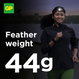 GP Xplor oppladbar hodelykt 300lm USB-C, 44 gram, IPX6, PHR16 (455027)