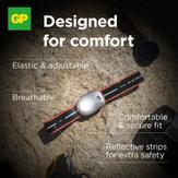 GP Xplor oppladbar hodelykt 300lm USB-C, 44 gram, IPX6, PHR16 (455027)