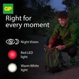 GP Xplor oppladbar hodelykt 500lm USB-C, 60 gram, IPX6, PHR17 (455028)