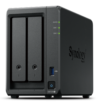 Synology DiskStation DS725+ 2.5GbE NAS-server uten 10GbE-støtte (DS725+)