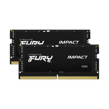 Kingston FURY Impact 64GB DDR5 (2x32GB) 5600MHz SODIMM CL40-40-40,  1.1V (KF556S40IBK2-64)