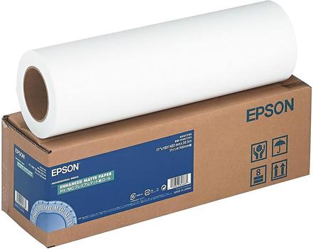 Epson Enhanced Matte papir 17" rull (43,2 cm x 30,5 m) - 189 g/m² (C13S041725)