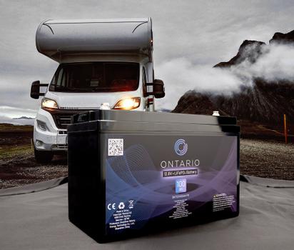 Ontario 12.8V 100Ah LifePO4 lithium-batteri (ONT12V100AH-PR)