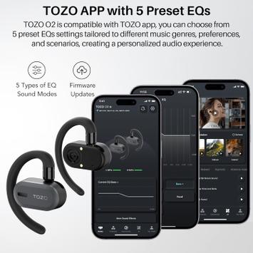 Tozo Open Buds vanntette ørepropper True wireless-hodetelefoner med mikrofon (TZ-OpenBuds)