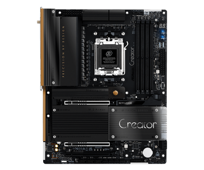 ASRock X870 Taichi Creator, ATX AM5, DDR5, 2x M.2 PCIe 5.0, 2x USB4, 5GbE + 10GbE LAN, Wi-Fi 7 160MHz (802.11be) (90-MXBTE0-A0UAYZ)