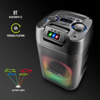 NGS Wild Club Bluetooth-høyttaler 80W - 38x24x22cm - 4kg (WILDCLUB)