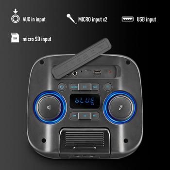 NGS Wild Club Bluetooth-høyttaler 80W - 38x24x22cm - 4kg (WILDCLUB)