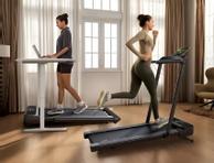 Urevo Foldimix 5L Pro svart sammenleggbar tredemølle med stigningsfunksjon,  13.4km/t, 120x40cm løpebånd (URTM045-BK)