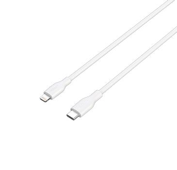 Deltaco USB-C - Lightning-kabel,  1m, hvit (IPLH-451-1)