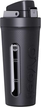 OYeet Shaker Bottle S2 - svart flaske til proteinpulver - 700ml (Bottle-S2-BK)