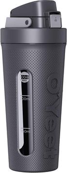 OYeet Shaker Bottle S2 - grå flaske til proteinpulver - 700ml