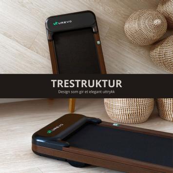 Urevo SpaceWalk E4W 6km/t tredemølle gåmølle, kontormølle,  101x38cm løpebånd, 120 kg vektkapasitet (URTM026)