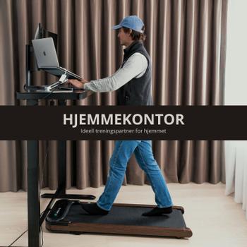 Urevo SpaceWalk E4W 6km/t tredemølle gåmølle, kontormølle,  101x38cm løpebånd, 120 kg vektkapasitet (URTM026)