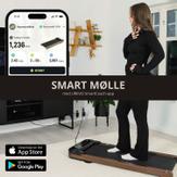 Urevo SpaceWalk E4W 6km/t tredemølle gåmølle, kontormølle,  101x38cm løpebånd, 120 kg vektkapasitet (URTM026)