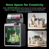 Creality K2 Combo 3D printer 260x260x260mm 1.75mm PLA/ ABS/ PETG/ PA-CF/ PLA-CF/ PET/ ASA/ PPA-CF (CR-K2-COMBO)