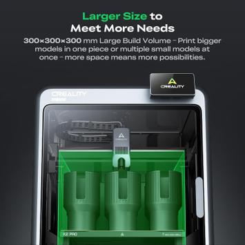 Creality K2 Pro 3D printer 300x300x300mm 1.75mm PLA/ ABS/ PETG/ PA-CF/ PLA-CF/ PET/ ASA/ PPA-CF (CR-K2-PRO)
