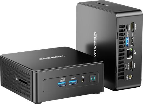 Geekom IT15 kompakt Mini PC Intel Core Ultra 9-285H, 32GB RAM, 1TB PCIe SSD, Wi-Fi 7, Windows 11 Pro (GMIT15U9285H-321-EU)