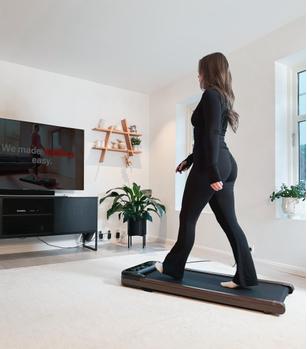 Urevo SpaceWalk E4W 6km/t tredemølle gåmølle, kontormølle,  101x38cm løpebånd, 120 kg vektkapasitet (URTM026)