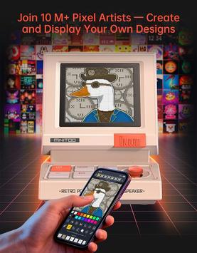 Divoom MiniToo - retro pixel Bluetooth-høyttaler (90100058280)