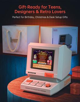 Divoom MiniToo - retro pixel Bluetooth-høyttaler (90100058280)