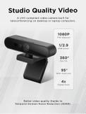 Lenovo Performance FHD Webcam - nettkamera med Windows Hello (4XC1D66055)
