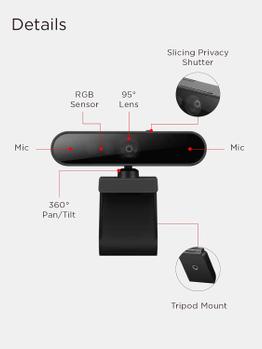Lenovo Performance FHD Webcam - nettkamera med Windows Hello (4XC1D66055)
