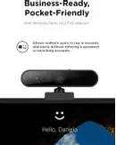 Lenovo Performance FHD Webcam - nettkamera med Windows Hello (4XC1D66055)