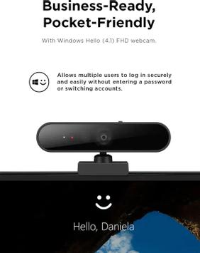Lenovo Performance FHD Webcam - nettkamera med Windows Hello (4XC1D66055)