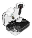 STREETZ Gjennomsiktige True Wireless Earbuds med Dual Mic ENC (T250-BLK)