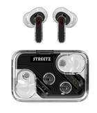 STREETZ Gjennomsiktige True Wireless Earbuds med Dual Mic ENC (T250-BLK)