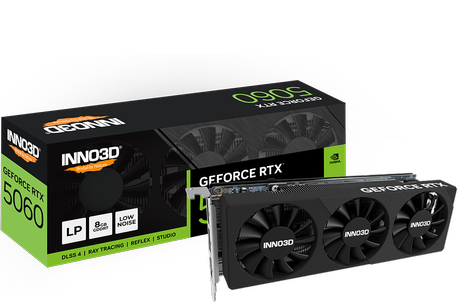 INNO3D GeForce RTX 5060 8GB X3 LP, 2x DisplayPort 2.1b, 1x HDMI 2.1b, 550W (N5060L-08D7-17941616)